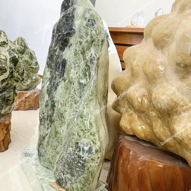 Núi Đá Tự Nhiên Núi Đá Serpentine Xanh 80kg