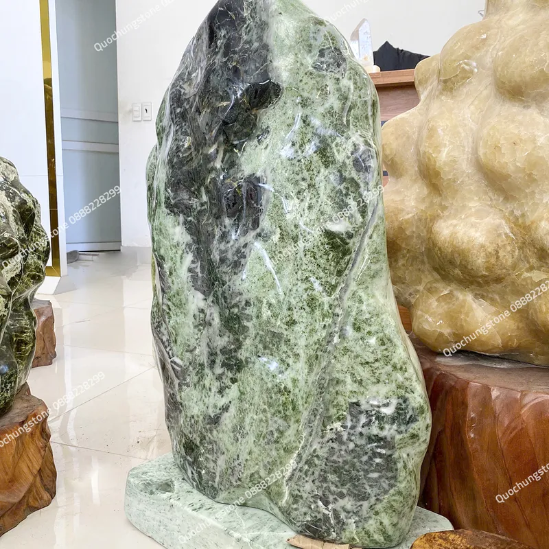 Núi Đá Tự Nhiên Núi Đá Serpentine Xanh 80kg