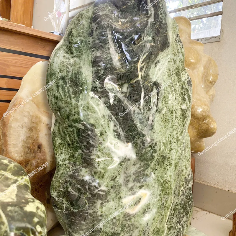 Núi Đá Tự Nhiên Núi Đá Serpentine Xanh 80kg