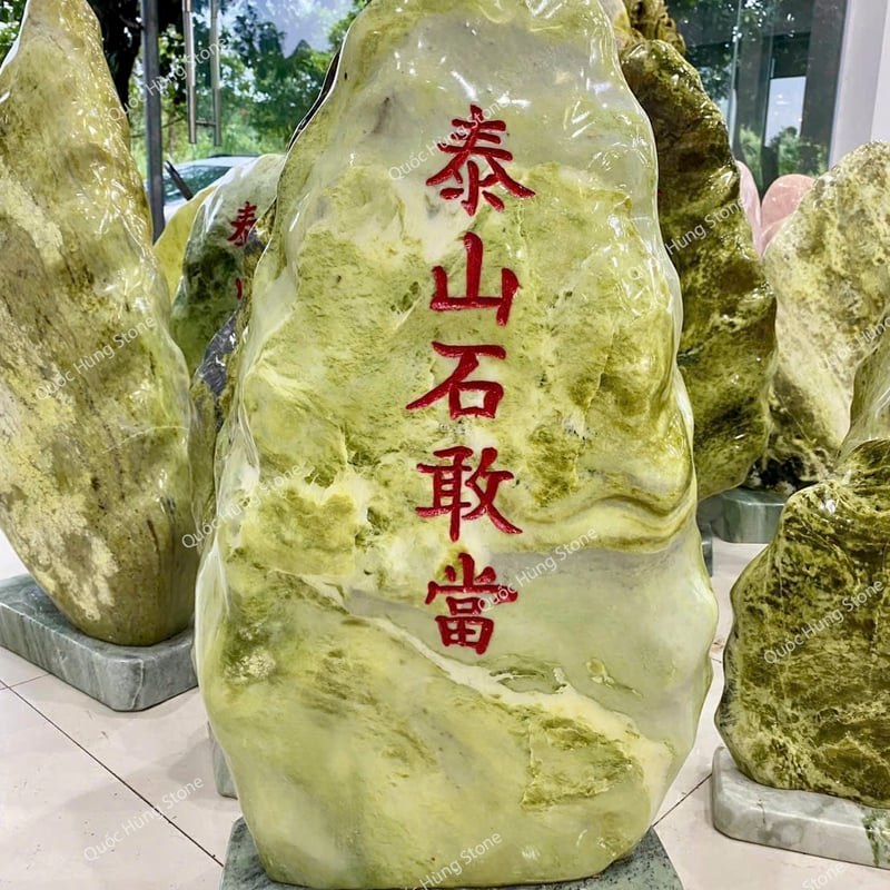 Thái Sơn Thạch Cảm Đương Đá Ngọc Xanh Yên Bái