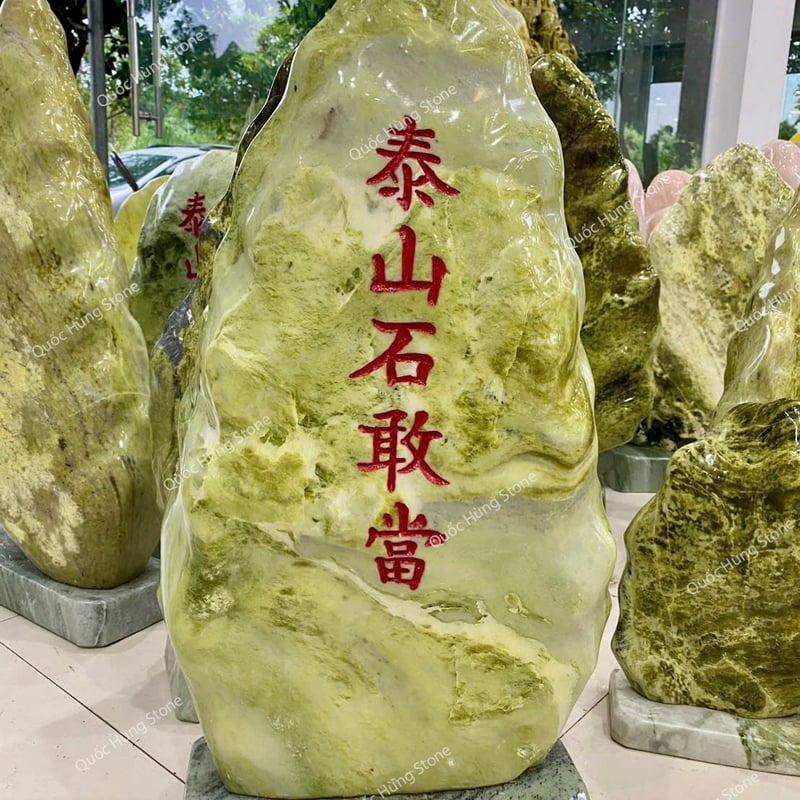 Thái Sơn Thạch Cảm Đương Đá Ngọc Xanh Yên Bái