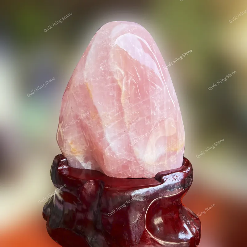 Núi Cảnh Đá Thạch Anh Hồng -19,1kg