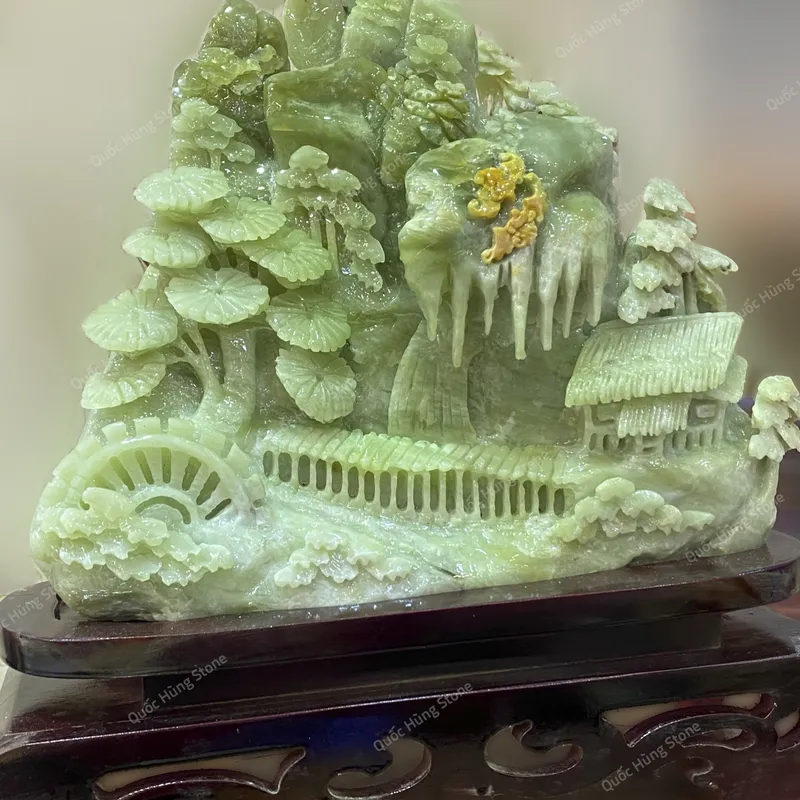 Tác Phẩm Phong Cảnh Hữu Tình Ngọc Tụ Nham - 35x28cm