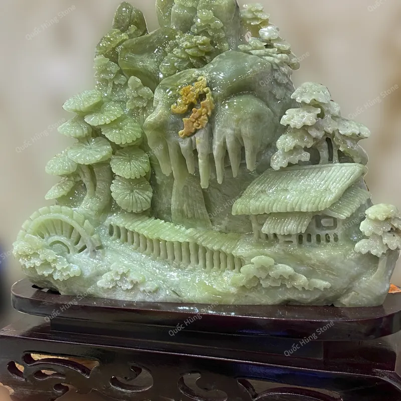 Tác Phẩm Phong Cảnh Hữu Tình Ngọc Tụ Nham - 35x28cm