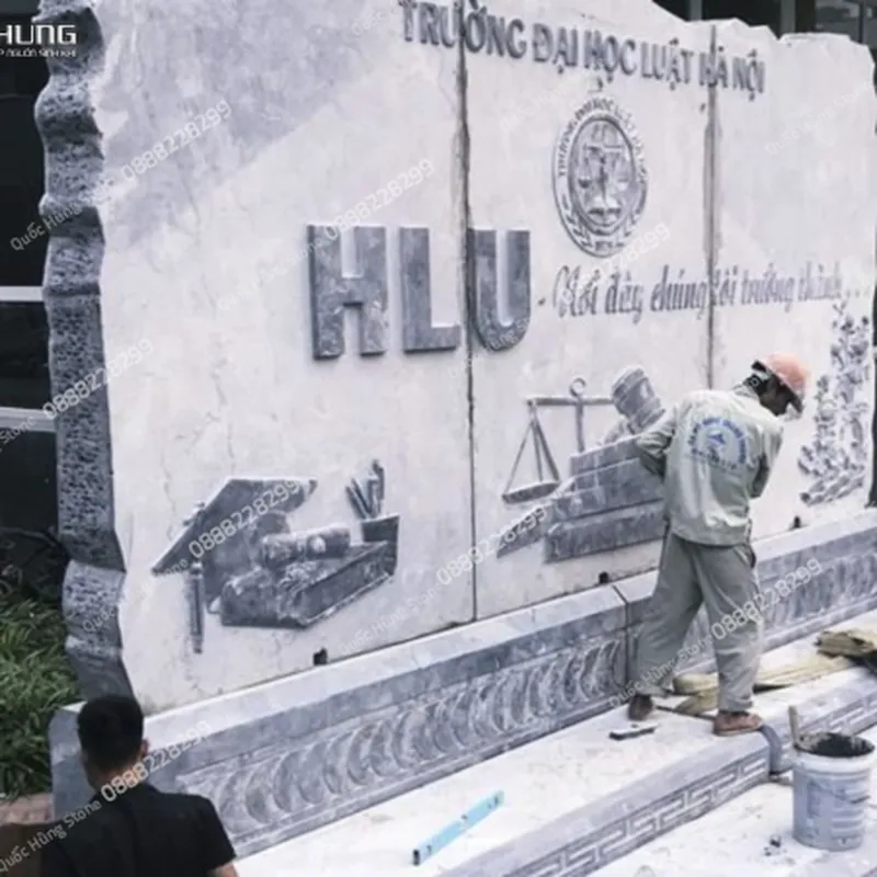 Biển Hiệu Trường Học Đá Tự Nhiên: Đẳng Cấp Bền Vững Với Thời Gian