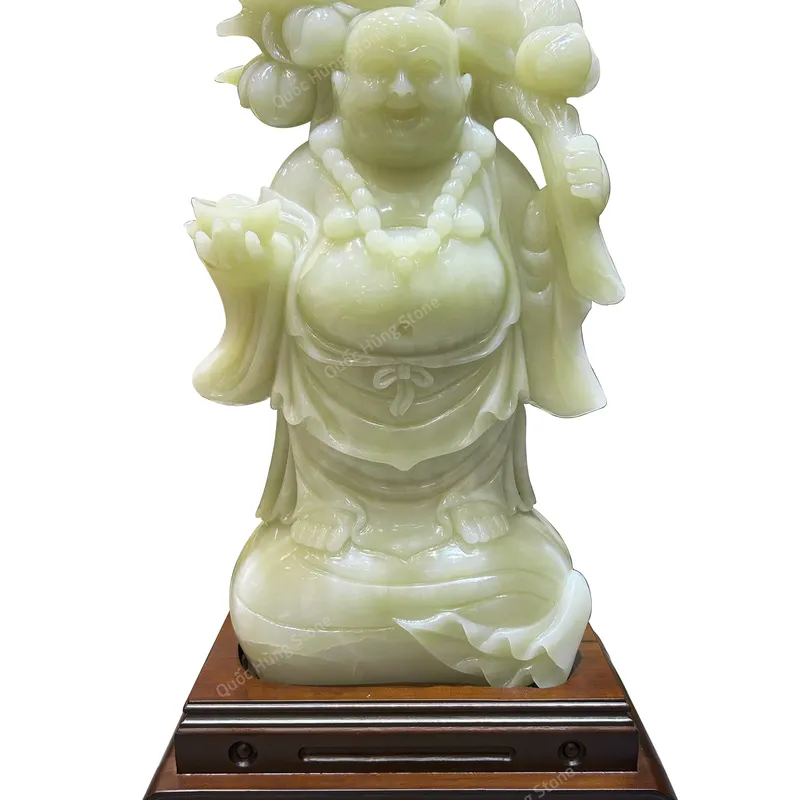 Tượng Phật Ngài Di Lặc Vác Đào Ngọc Onyx