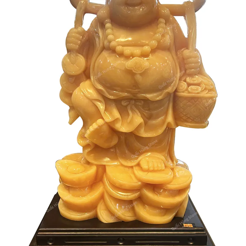 Tượng Phật Ngài Di Lặc Ngọc Hoàng Long - 65x40x21cm