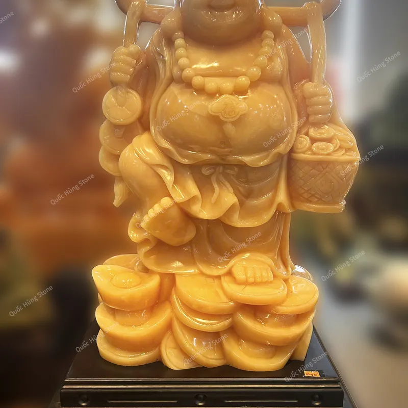 Tượng Phật Ngài Di Lặc Ngọc Hoàng Long - 65x40x21cm