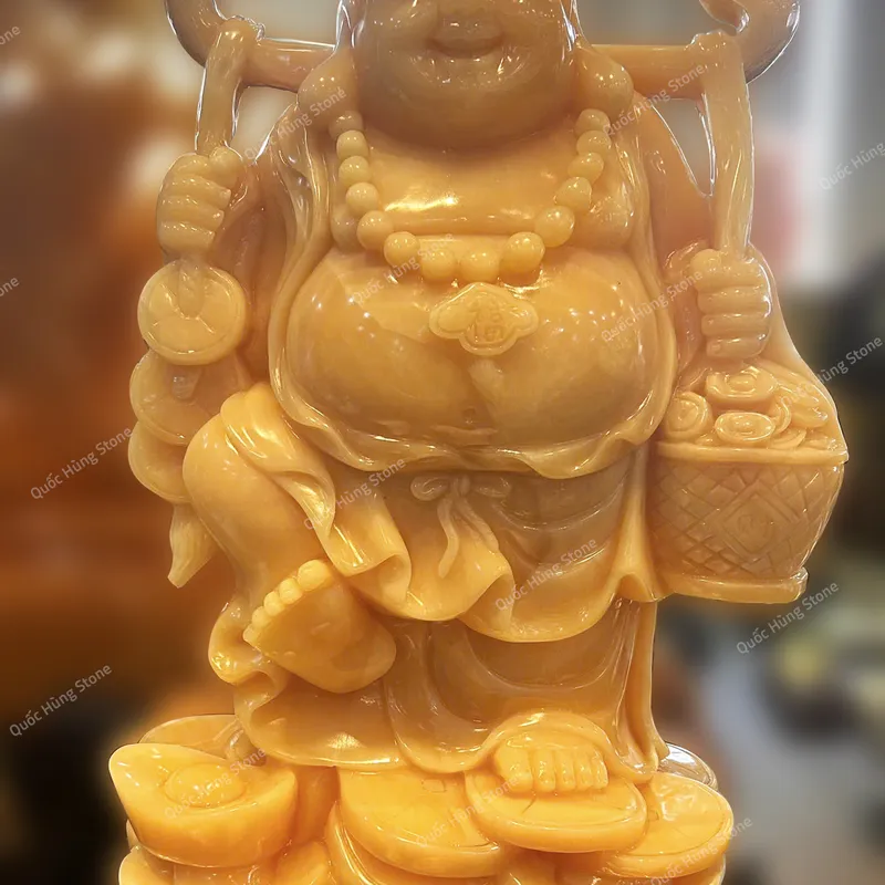 Tượng Phật Ngài Di Lặc Ngọc Hoàng Long - 65x40x21cm