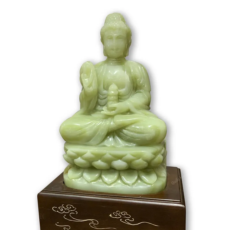 Tác Phẩm Tượng Phật Dược Sư Ngọc Onyx Xanh