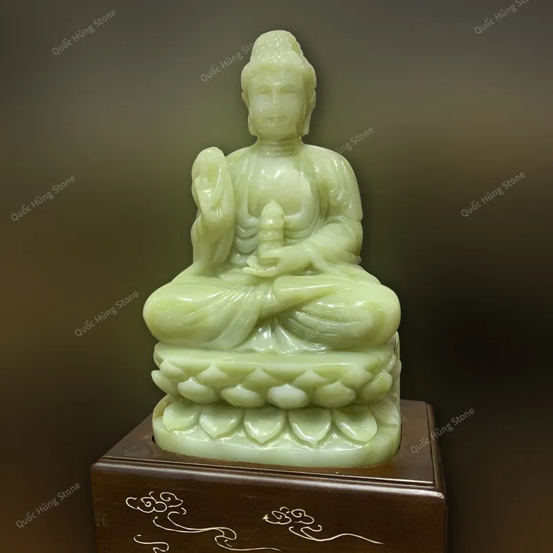 Tác Phẩm Tượng Phật Dược Sư Ngọc Onyx Xanh