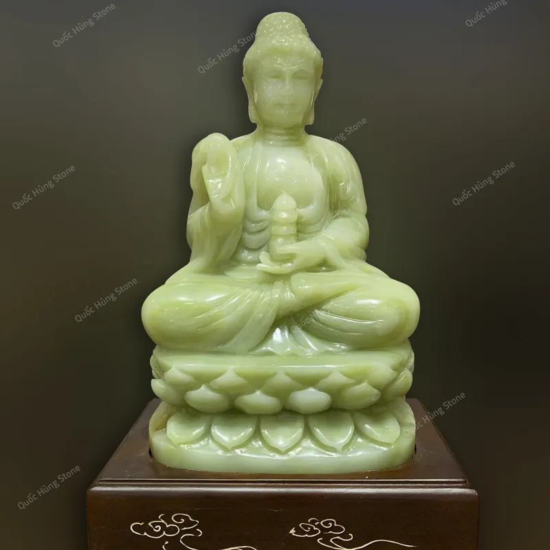 Tác Phẩm Tượng Phật Dược Sư Ngọc Onyx Xanh