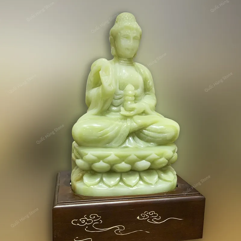 Tác Phẩm Tượng Phật Dược Sư Ngọc Onyx Xanh