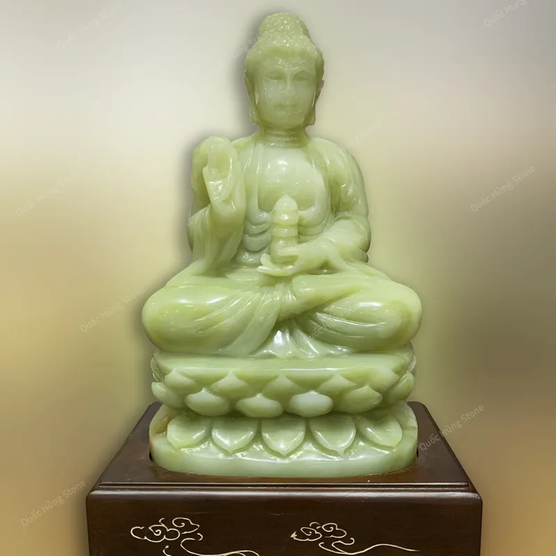 Tác Phẩm Tượng Phật Dược Sư Ngọc Onyx Xanh