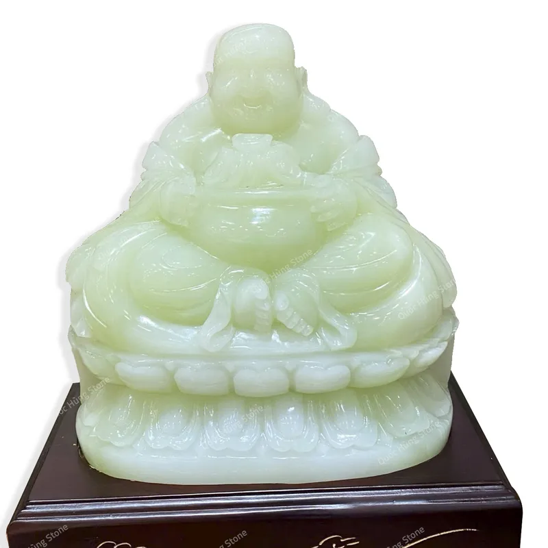 Tác Phẩm Thần Tài Di Lặc Ngọc Onyx 24x22cm