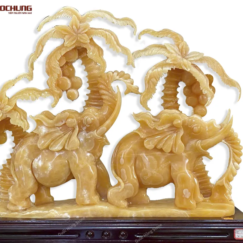 Tác Phẩm Cặp Voi Ngọc Hoàng Long