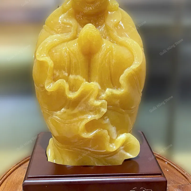 Tác Phẩm Di Lặc Chúc Phúc Ngọc Hoàng Long 28x17cm