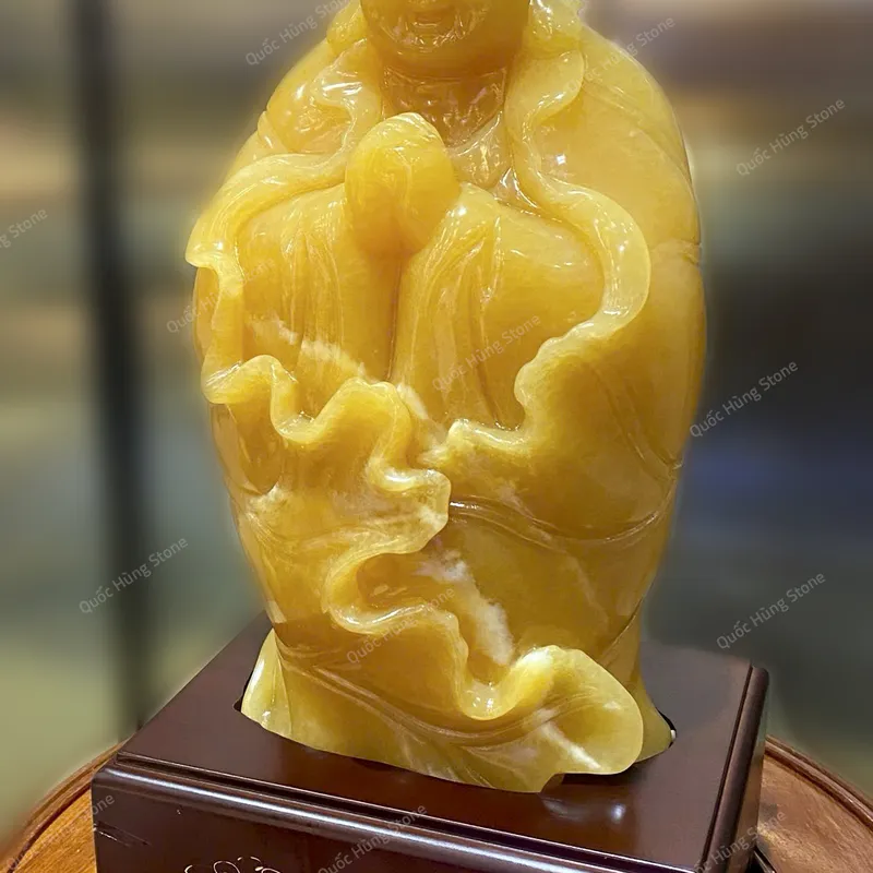 Tác Phẩm Di Lặc Chúc Phúc Ngọc Hoàng Long 28x17cm