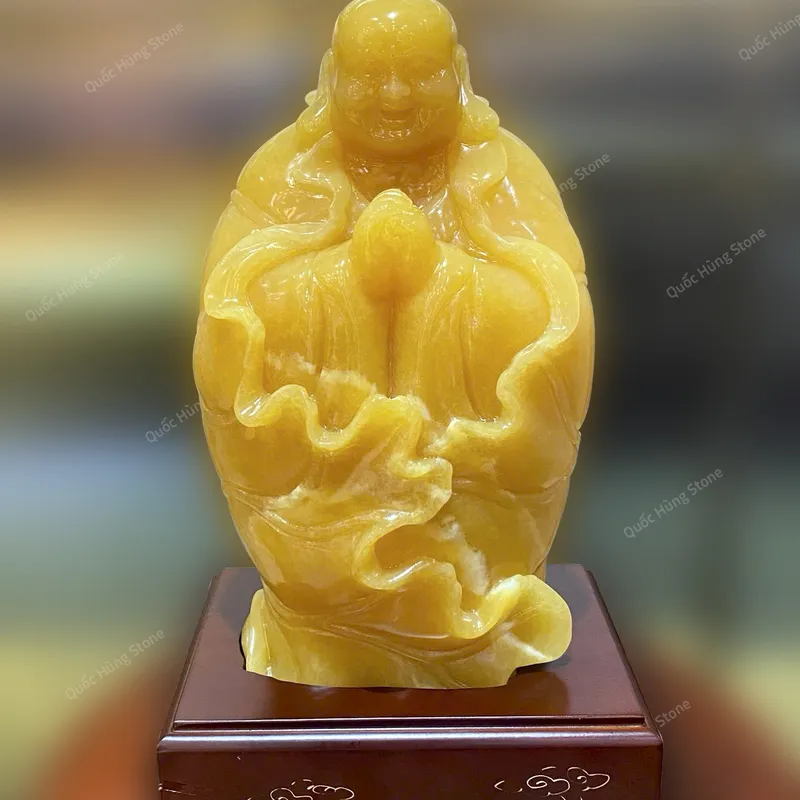 Tác Phẩm Di Lặc Chúc Phúc Ngọc Hoàng Long 28x17cm