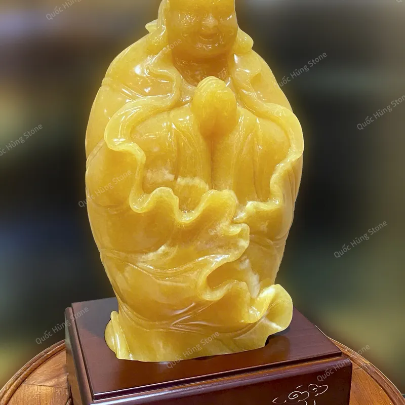 Tác Phẩm Di Lặc Chúc Phúc Ngọc Hoàng Long 28x17cm