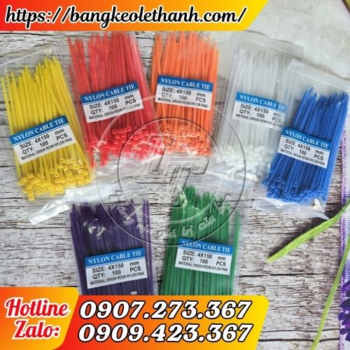 Bán sỉ dây thít nhựa đủ size đủ màu