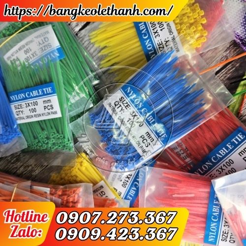 Dây thít nhựa đủ màu 100mm