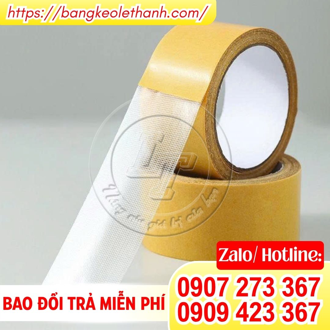 Băng keo 2 mặt lưới siêu dính