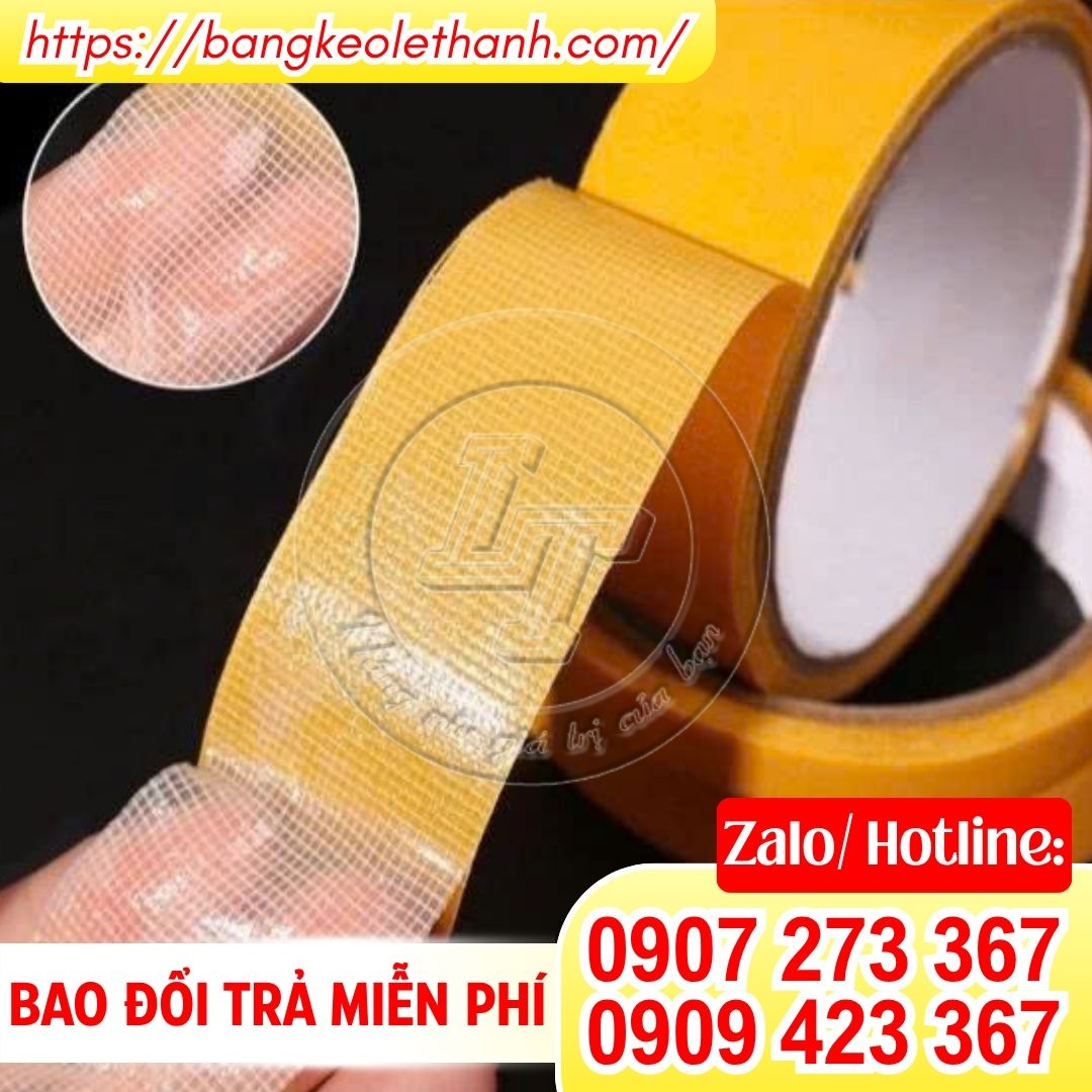Băng keo 2 mặt lưới siêu dính
