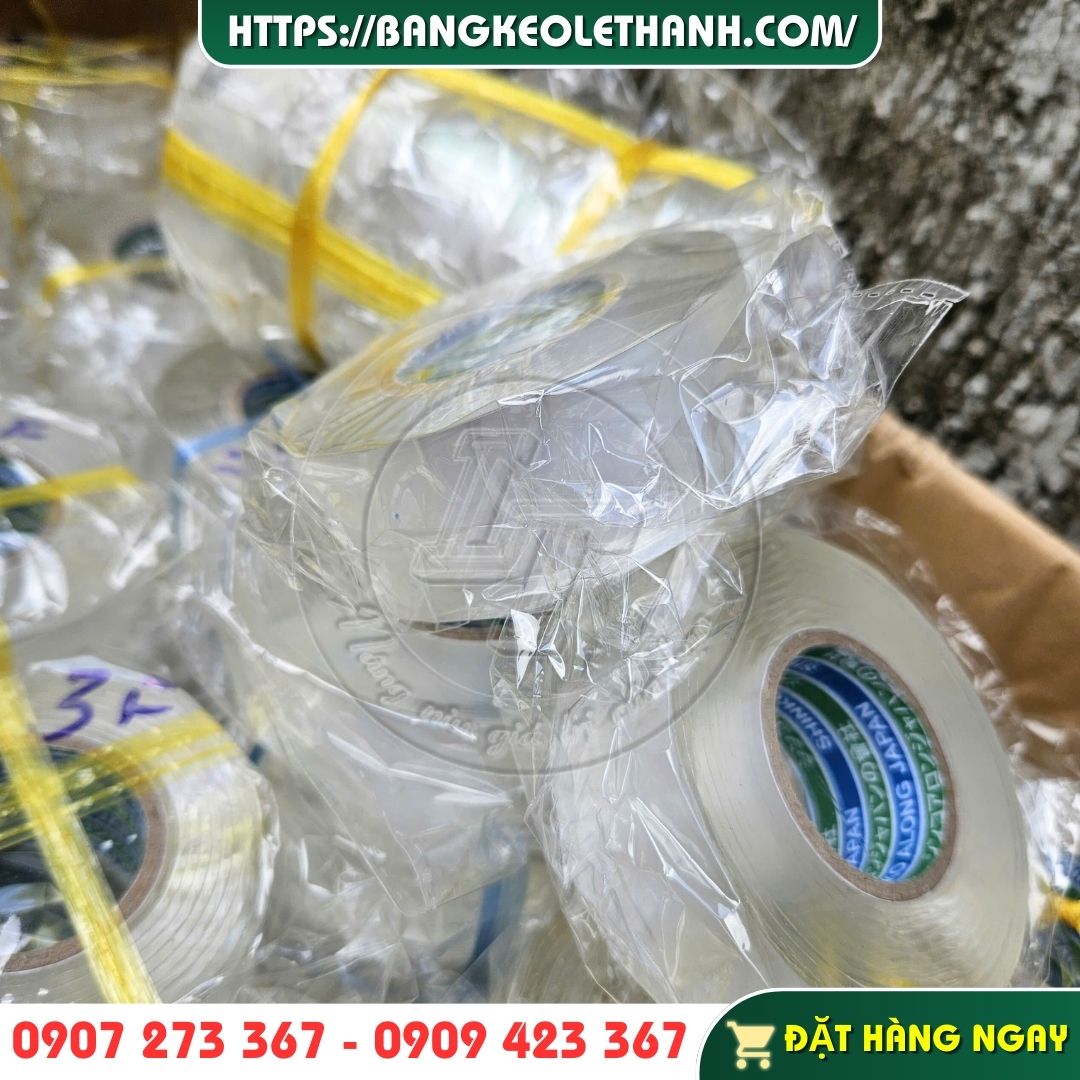 Băng keo 2 mặt trong suốt siêu dính