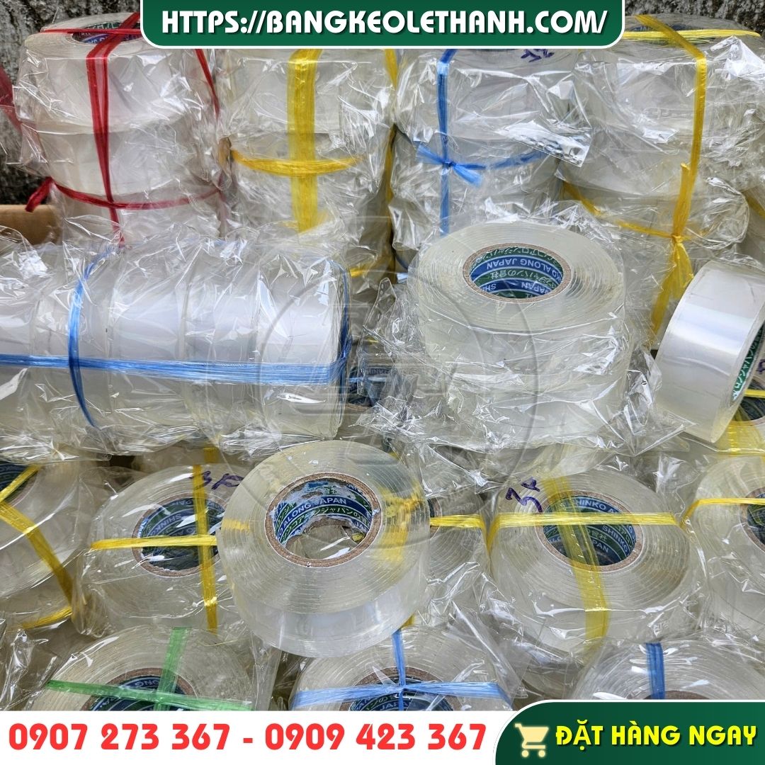 Băng keo 2 mặt trong suốt siêu dính giá sỉ rẻ