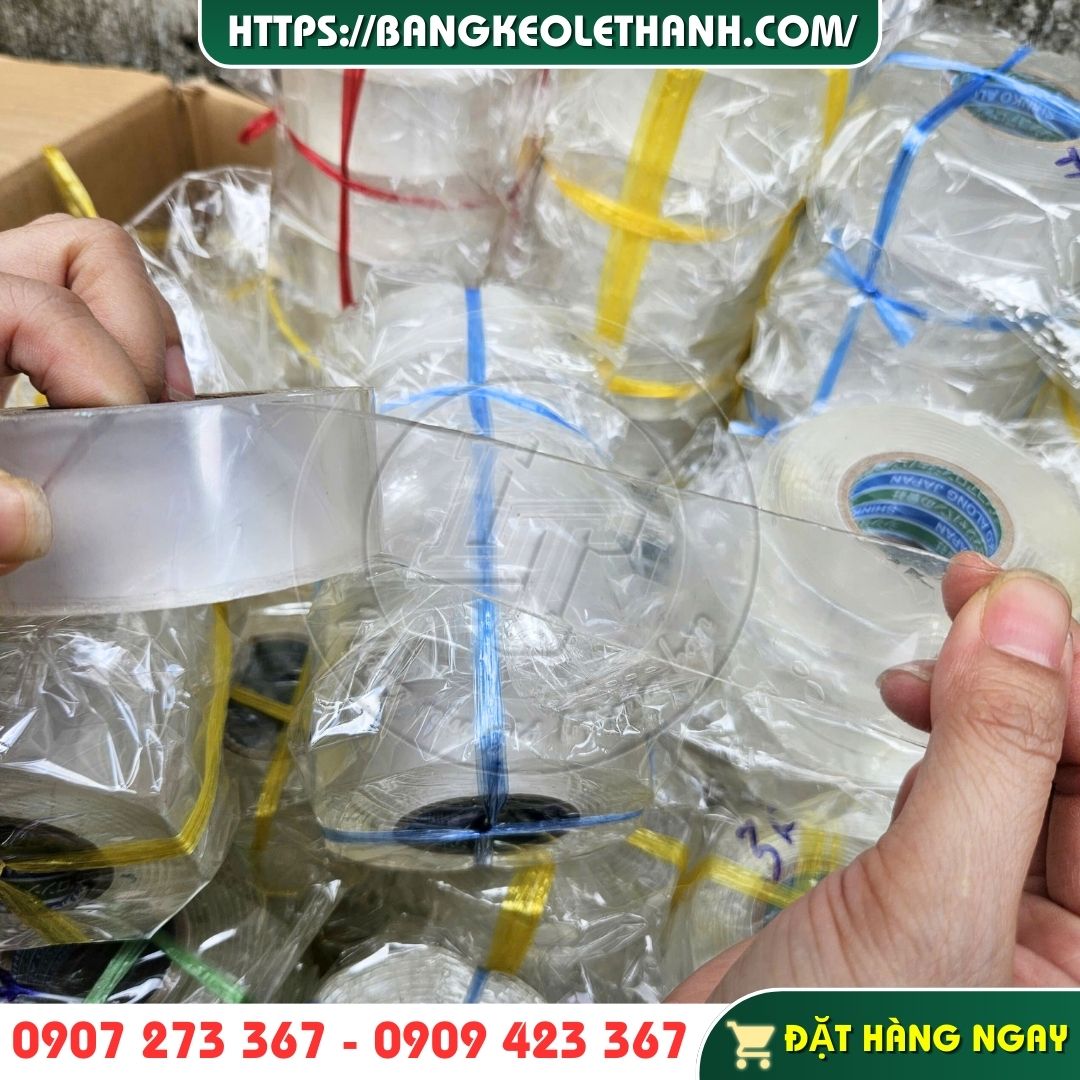 Băng keo 2 mặt trong suốt siêu dính