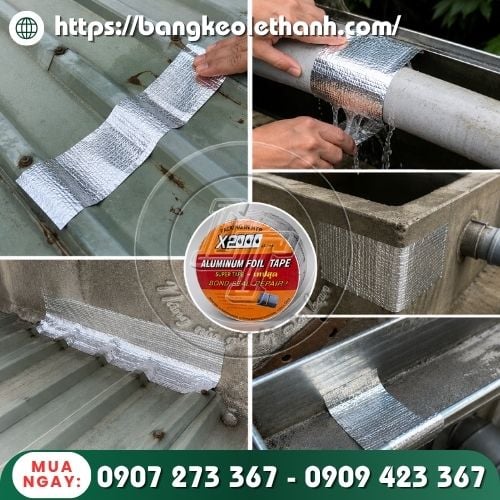 Ứng dụng của băng keo chống thấm dột x2000