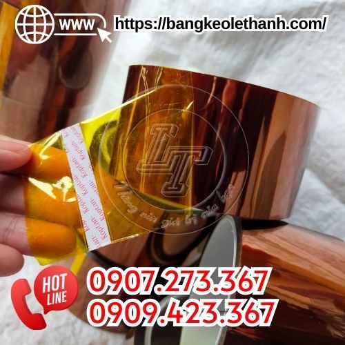Băng keo chống tĩnh điện chịu nhiệt làm bằng chất liệu màng polyimide