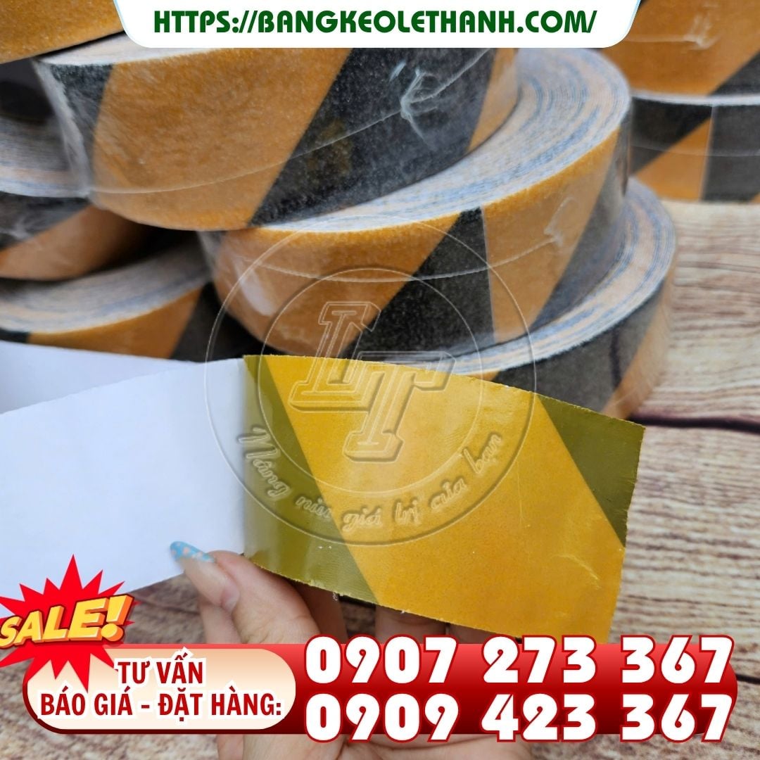 Cấu tạo băng keo dán nền sọc vàng đen