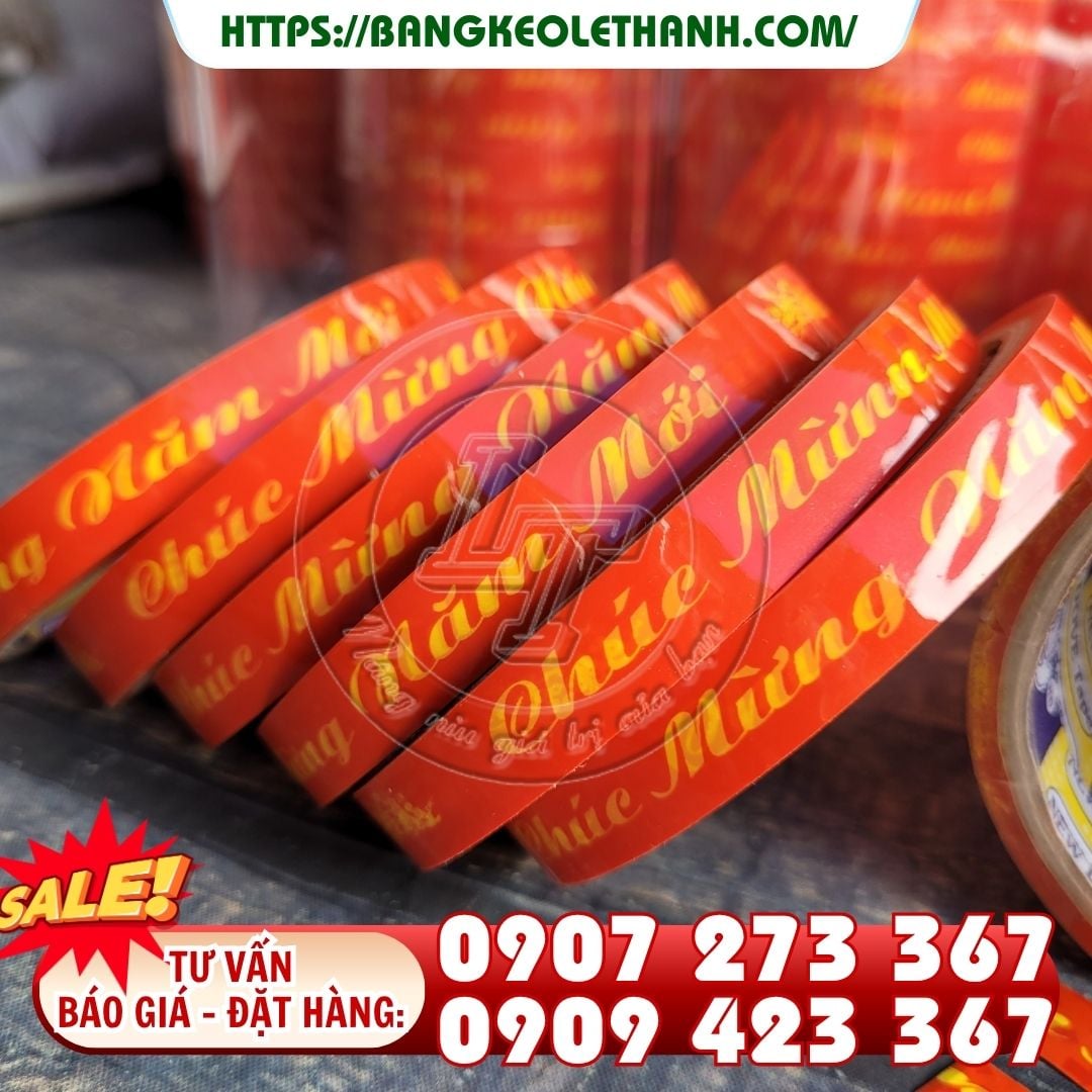 Băng keo chúc mừng năm mới 1.2cm