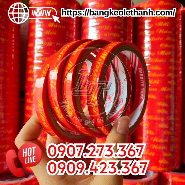 Băng keo chúc mừng năm mới nền đỏ