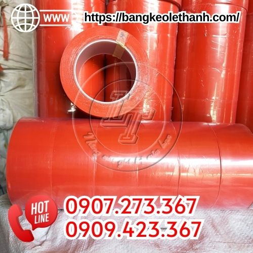 Băng keo dán nền màu đỏ