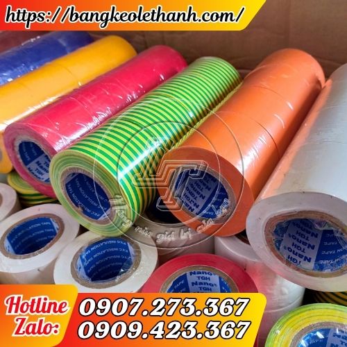 Băng keo dán nhôm PVC đủ màu