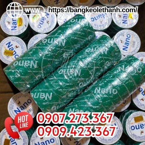 Băng keo điện nano màu xanh lá