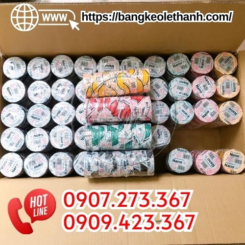 Băng keo điện Nano Tô Nga Dũng đủ màu