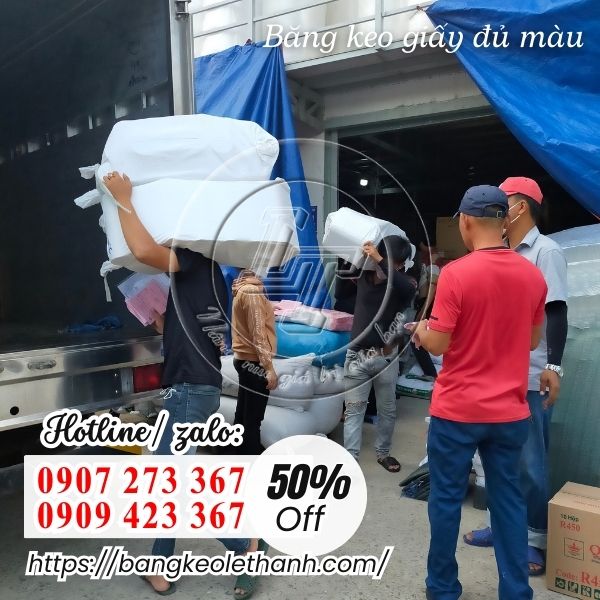 Băng keo giấy đủ màu giá rẻ