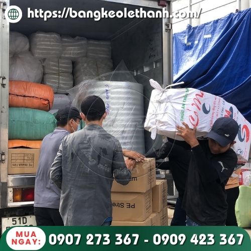 Lên hàng băng keo giấy màu