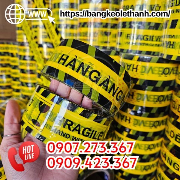 Băng keo in chữ hàng dễ vỡ