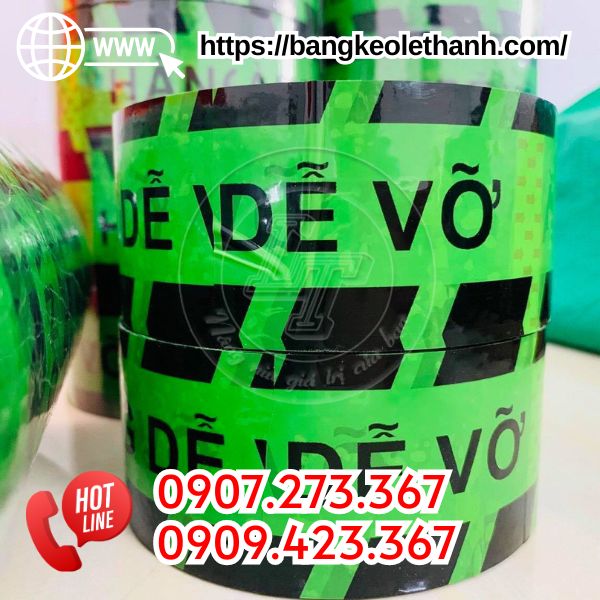 Băng keo in chữ hàng dễ vỡ