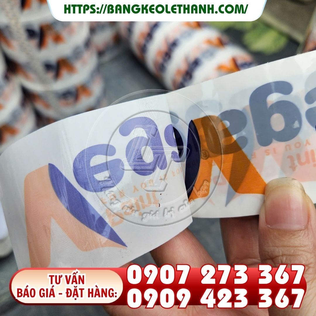 Băng keo in logo, in chữ