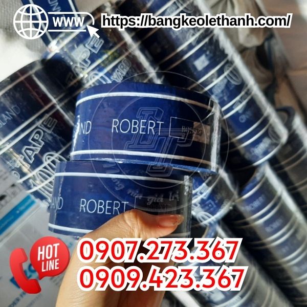 Băng keo in logo nền màu