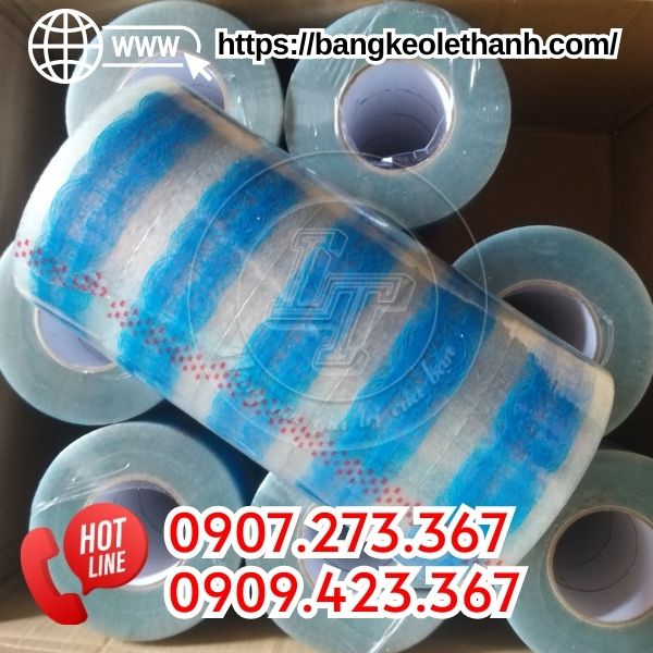 Băng keo in logo nền trong