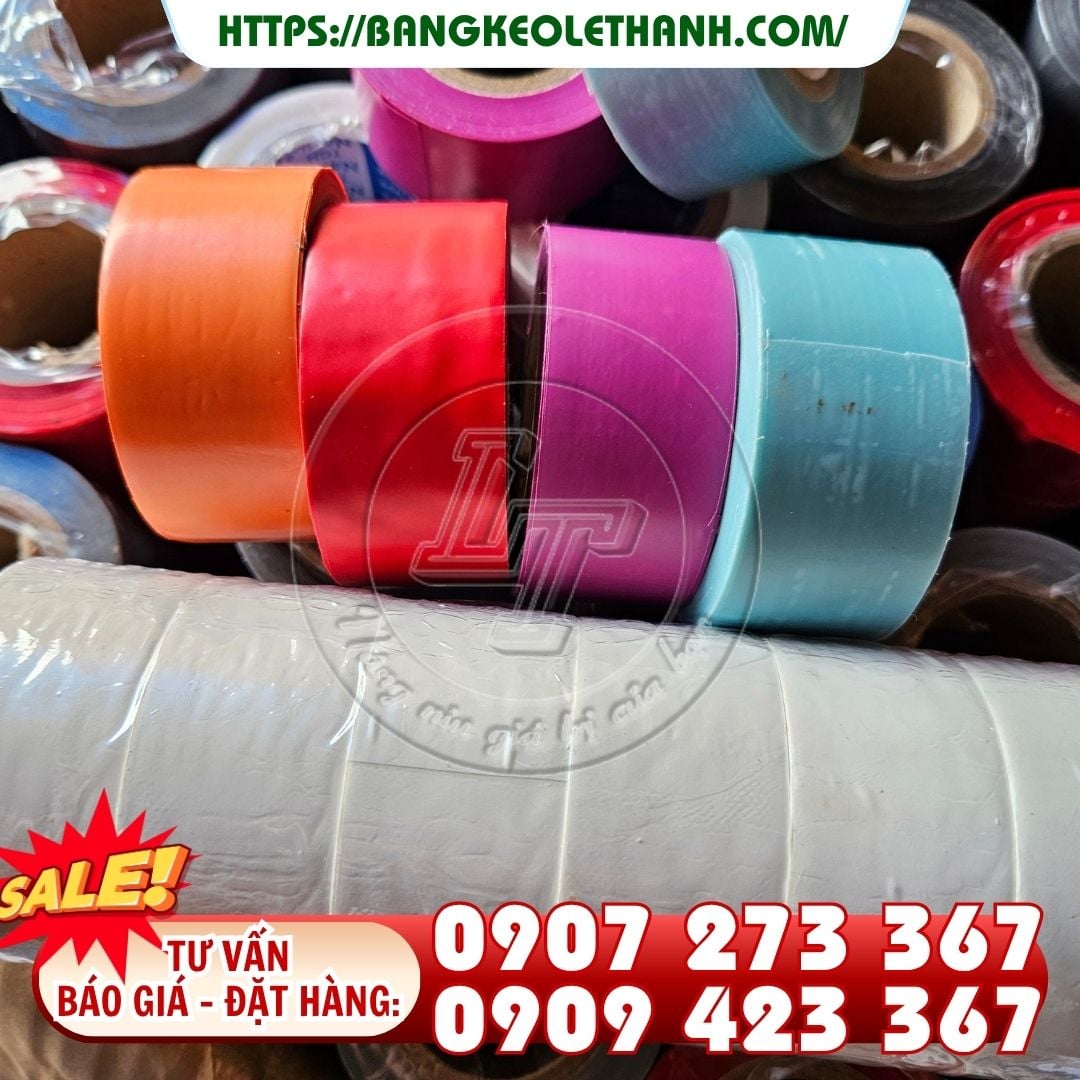 Băng keo pvc dán nhôm nhiều màu