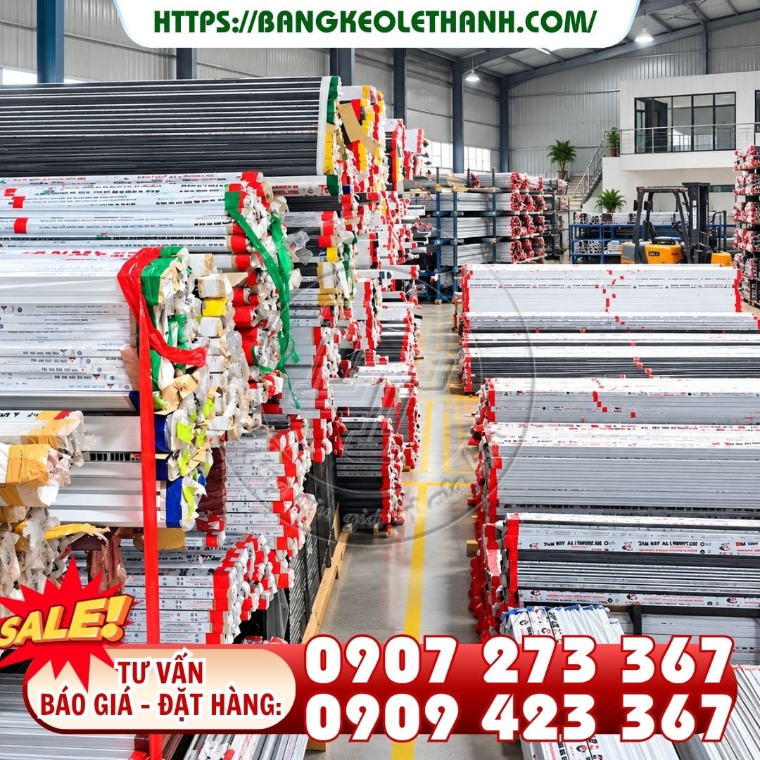 Băng keo pvc dán nhôm giúp đánh dấu, phân loại nhôm