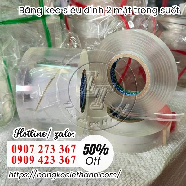 Băng keo siêu dính 2 mặt đủ kích cỡ
